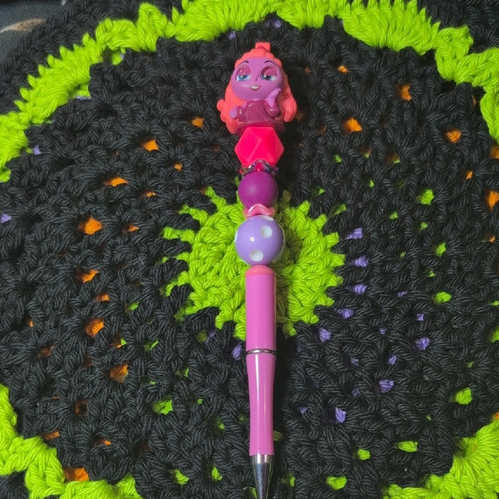 Pink and Purple Character Pen for Kids